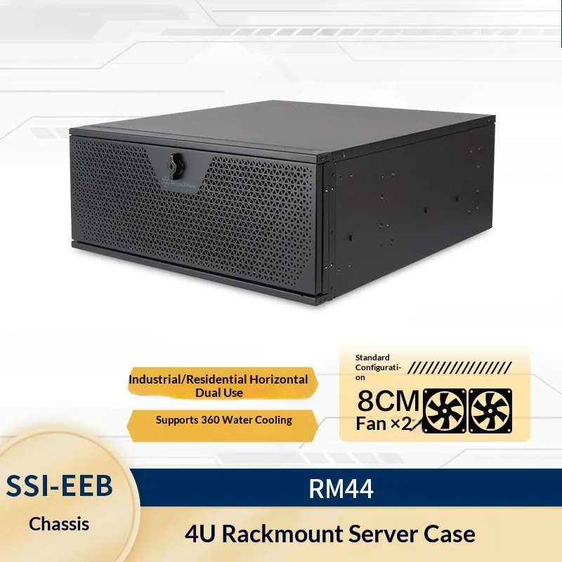Cool Your High-Performance Build – 4U Server Chassis W/ 360mm Water-Cooling, 2x 80mm Fans, Mesh Front Panel