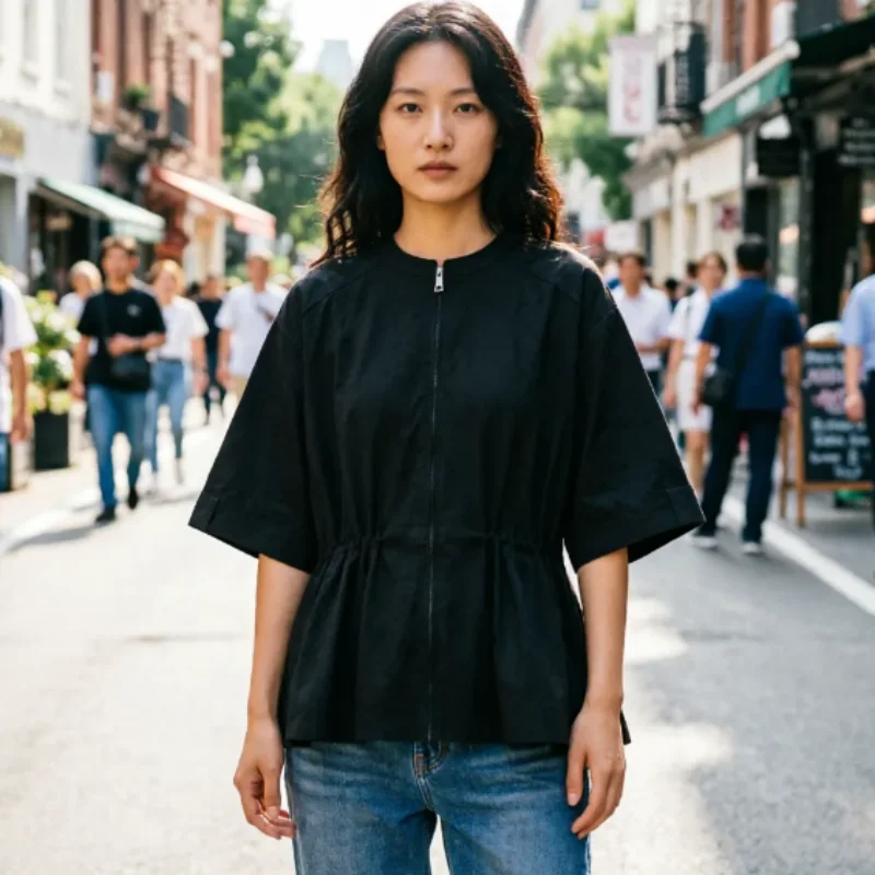 

Новинка весны 2026: Шикарная парка с короткими рукавами-фонариками