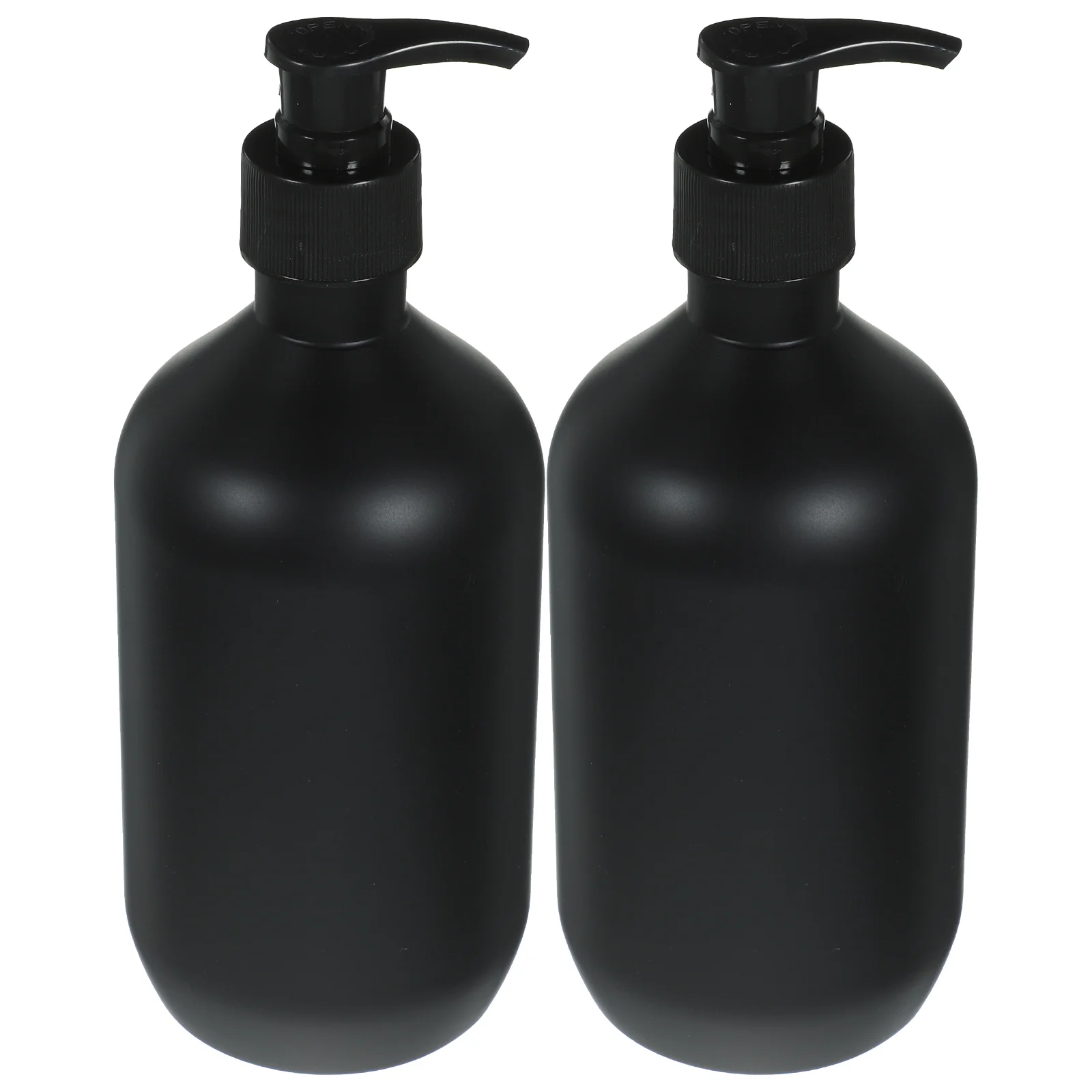 

2 Pcs Pump for Lotion Dispenser 500ml Black Matte Shampoo Shower Gel Empty Bottle 2pcs Manual Soap