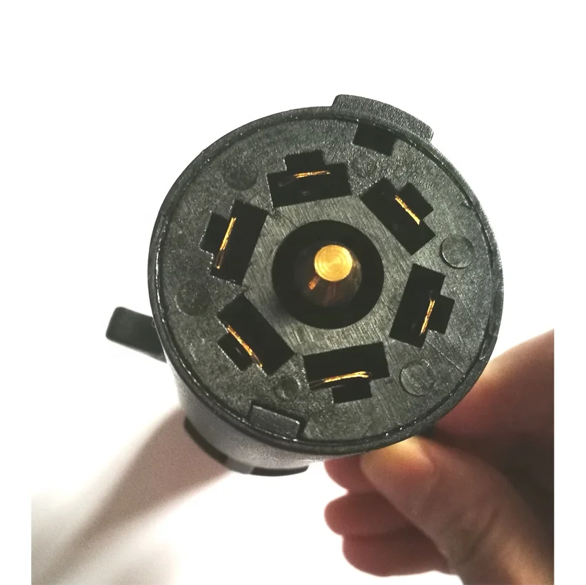 Konektor Kabel Trailer 7-Pin Datar 12V, Soket, dan Tester