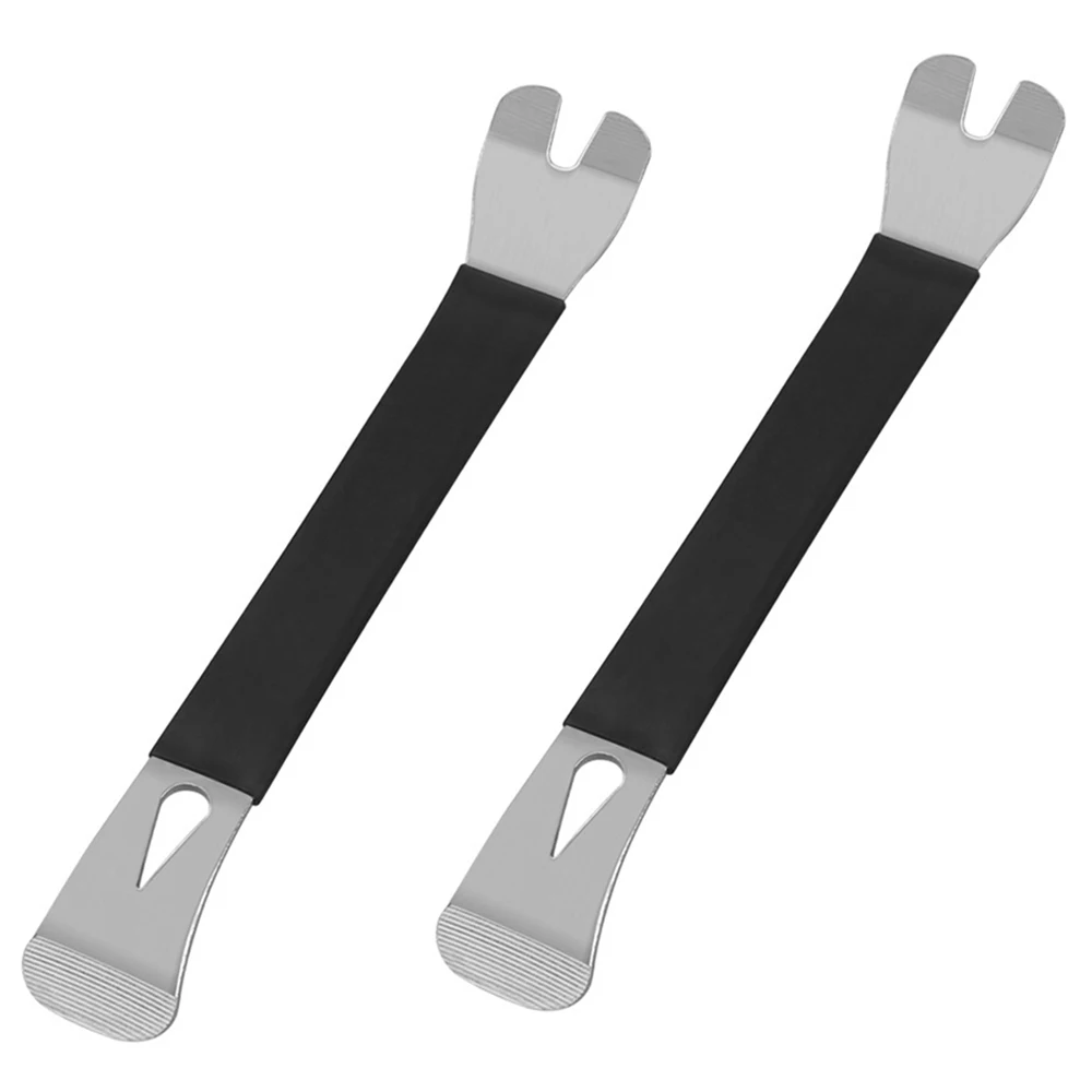 

2Pcs Metal Removal Pry Disassembly Tool Portable Auto Door Clip Trim Removal Tools Kits Car Dashboard Audio Radio Panel Repair