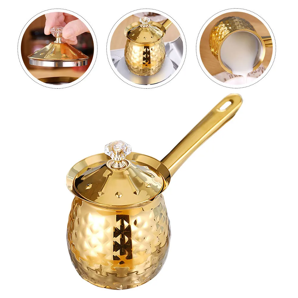 

Stainless Frothing Pitcher Small Milk Pitcher Sleek Design Narrow Spout Comfortable Grip Coffee Store Supply Frothing Cup