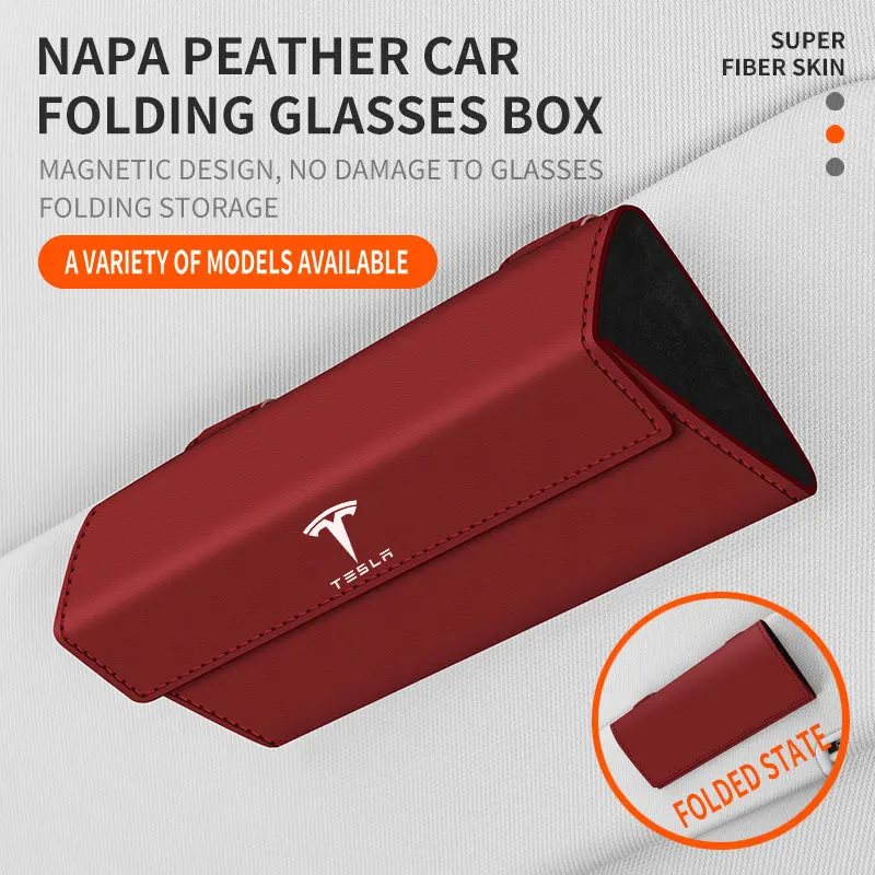

Коробка-органайзер для солнцезащитных очков Tesla (для моделей Y, S, X, Roadster, P75D, P85D, P90D, P100D)