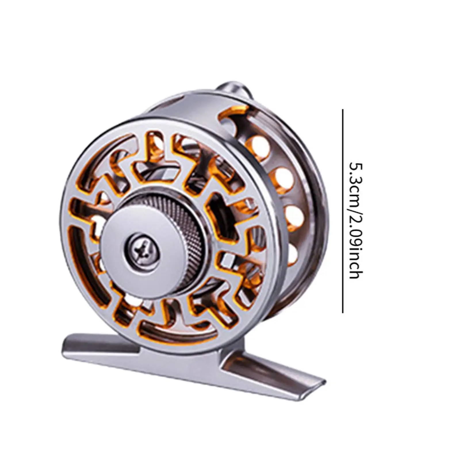 بديل بكرة الذبابة المحمولة المصنوعة من الألومنيوم لصيد الأسماك على الجليد مناسبة للطازجة أو