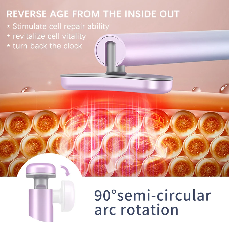 Ems Microcurrent Ooggezicht Massager Led Rf Beauty Apparaat Rood Licht Therapie Gezicht Nek Oog Anti Veroudering Huidverstrakking Schoonheid Toverstaf