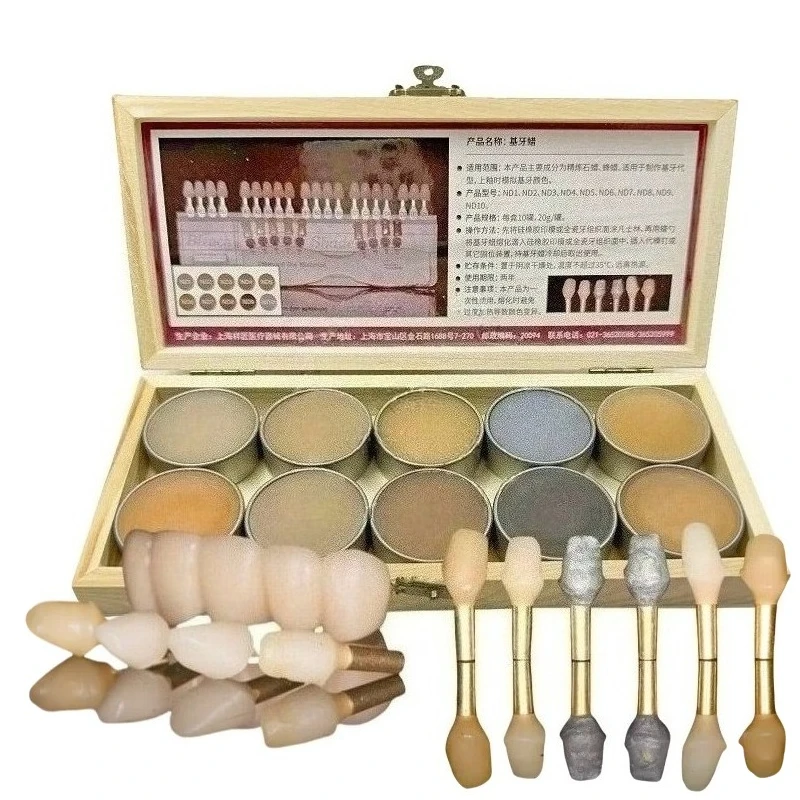 

10 colors/set Dental Modeling Wax Natural Color Aesthetic Wax Translucen Wax for Simulated Tooth Abutment Color