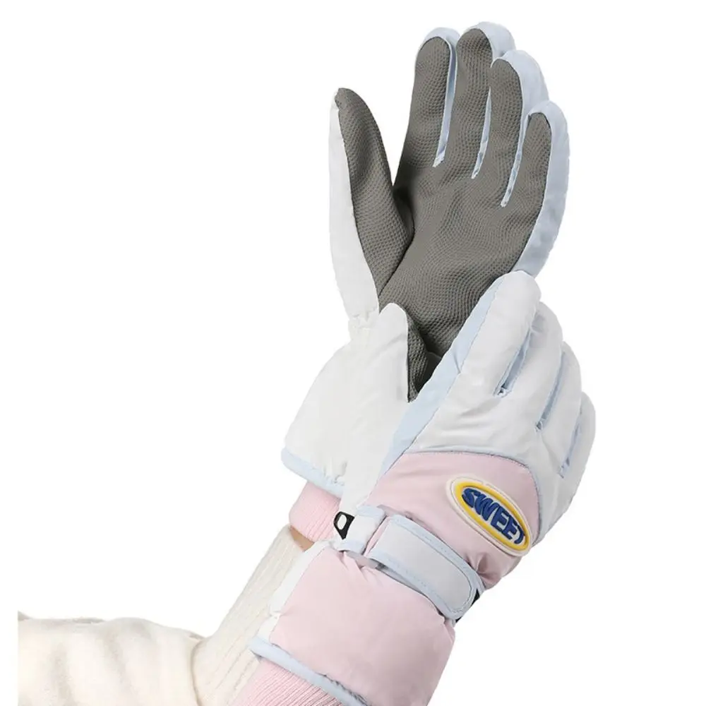 Halten Sie warme Snowboard-Handschuhe, Touchscreen, wasserdicht, Fahrrad-Fäustlinge, winddicht, verdickt, Vollfinger-Fäustlinge, Wandern