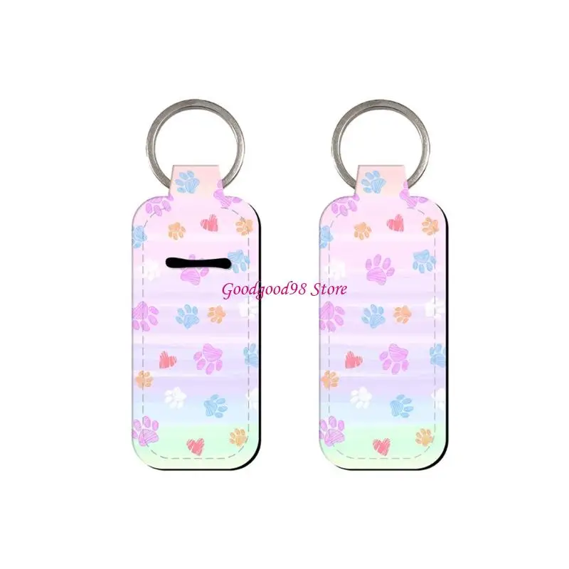 

Lovely Cats Claw Lip Balm Holder Lipstick Sleeve Holder Keyring Bag Charm