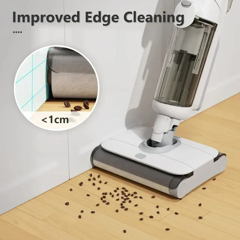 TGBFTAB T9 Pro Cordless Wet Dry Vacuum Cleaner,Smart Vacuum Mop Upgraded Dual Roller Brushe Head,Vacuum&Mop&Wash 3 in 1,Electric