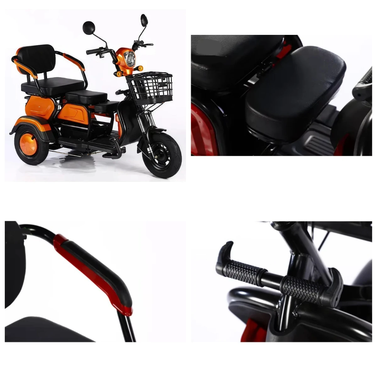 48V/60V 600W Electric Tricycle, Powerful & Durable Adult Cargo E-Trike for Commercial/Personal Use, Free Shipping Available