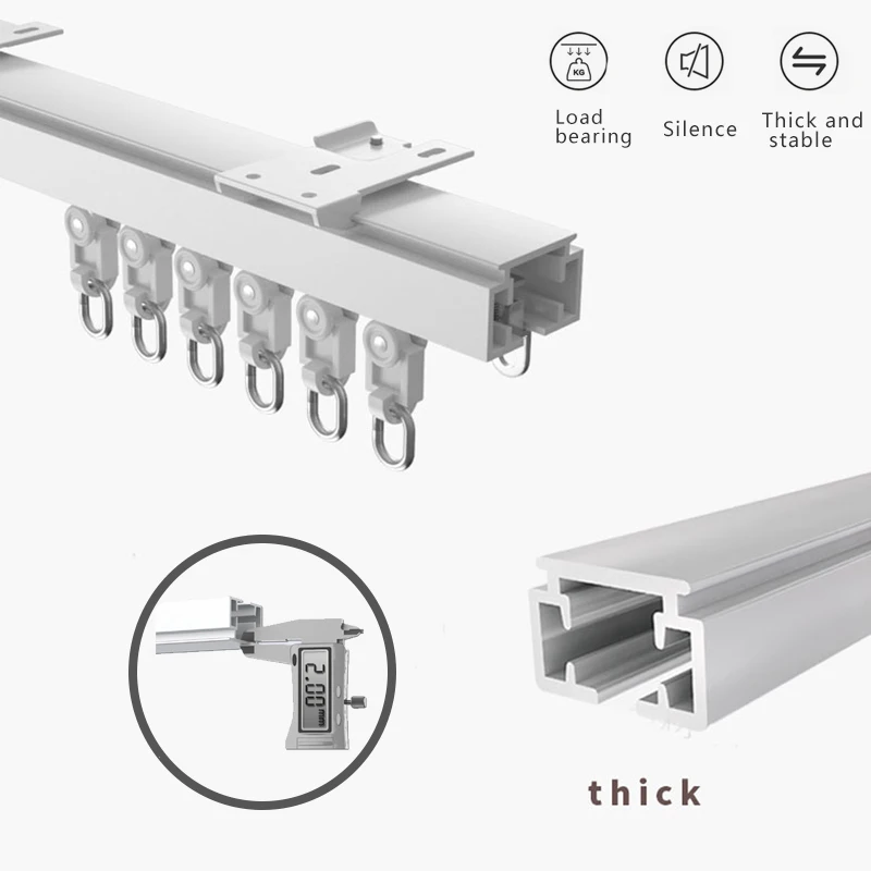 Smart wifi curtain motor tuya smart life  work with alexa ,Googlehome with remote  Customized Electric Curtain track smart home