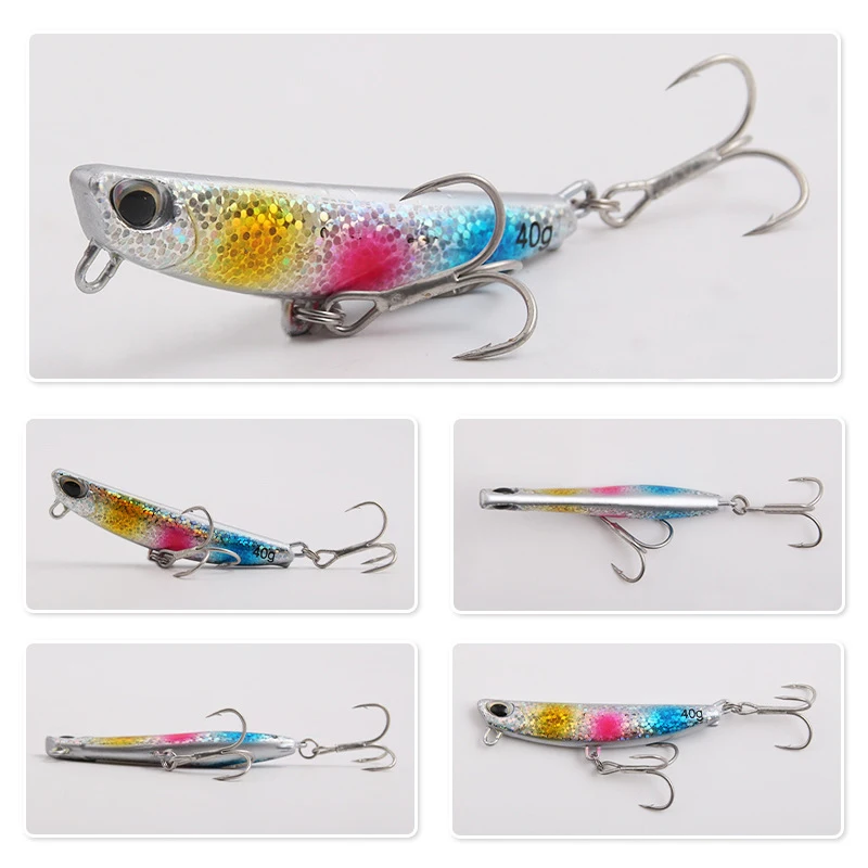 YUCONG 1PX Metal Jigs Spinning Lure 10g-60g Sea Fishing Bait Trolling Jigging Wobbler Laser Cover Drager lurre cebos fisching