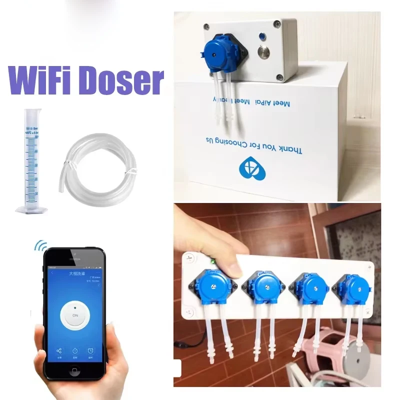 ADS DP4 WiFi Auto Dosierpumpe Peristaltic Multi Head Automatische Präzisionsriff Marine Aquarium Korallen Aquarium Kamoer Dosierpumpe