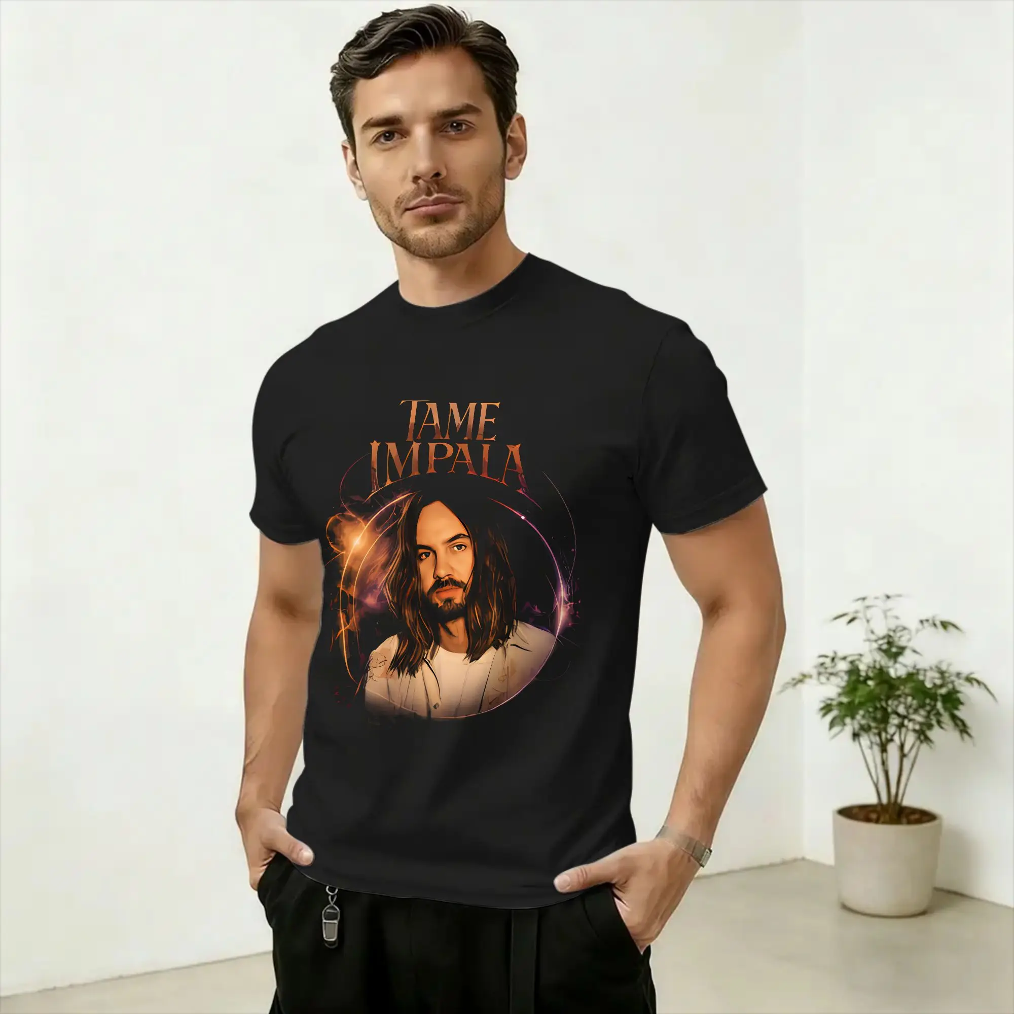 Band 2026 Tame Impala Men T Shirts  Creative Tee Shirt Short Sleeve Round Collar T-Shirts Cotton Summer Tops