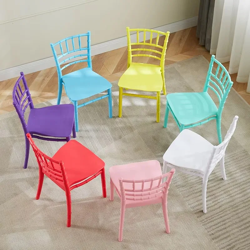 Hotel Banquet Chair for Kids Kindergarten Student Backrest Chair with Integrated Home Baby Dining Plastic Lawn Chair