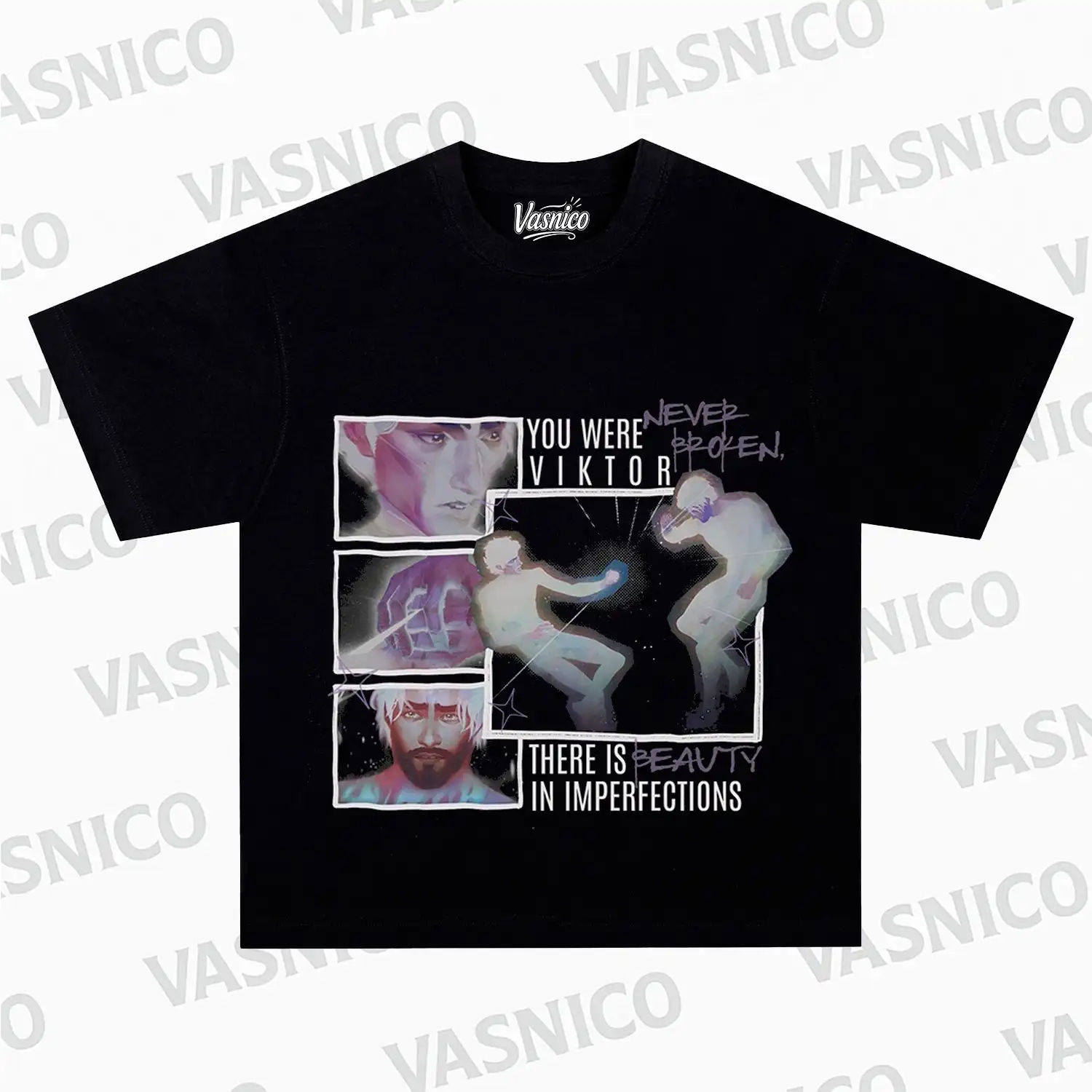 

Anime Cartoon T-shirt Women Men Arcane Season 2 Print Oversized Y2k Street Hip Hop Tee Cotton Short Sleeves Female Male Clothing