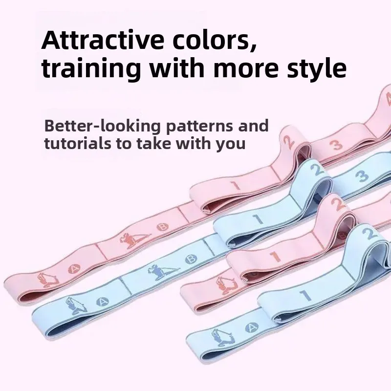 Yoga Stretching with Resistance Band,Segmented Tension Training,Portable Fitness Equipment Shoulder Rope,Stretching Elastic Band