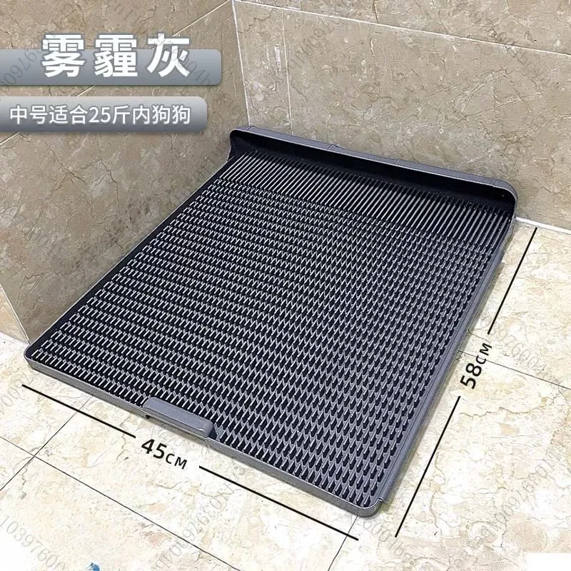 Large Dog Toilet for Dogs, Fixed-point Large Bedpan, Step-proof and Flushing Integrated