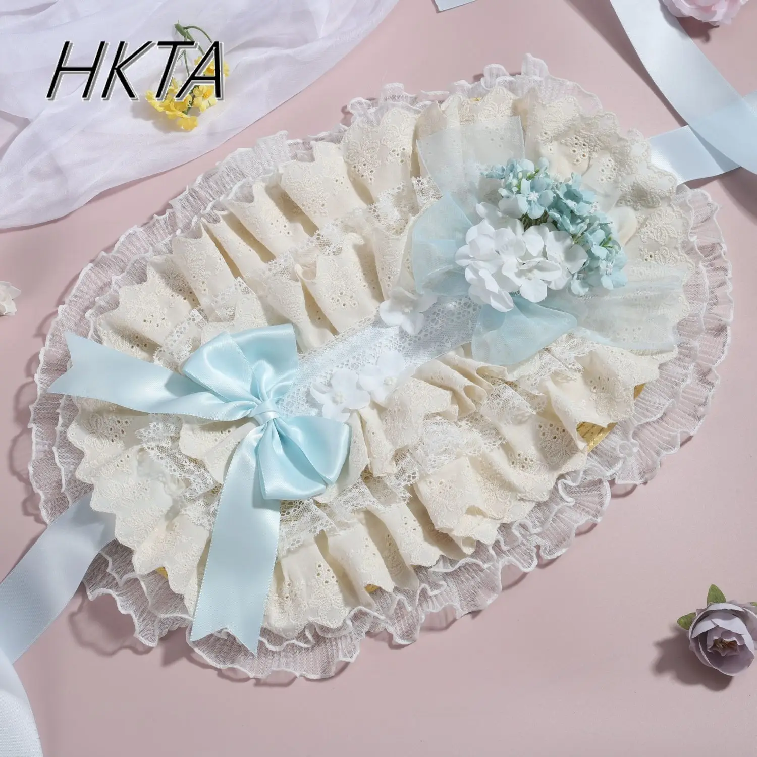 Original Lolita Kawaii Frauen Mädchen Hut BNT Pastoralen Lolita Stroh süße bogen blumen Hüte Pastoralen Hanfu Foto Cosplay Kappe Sommer