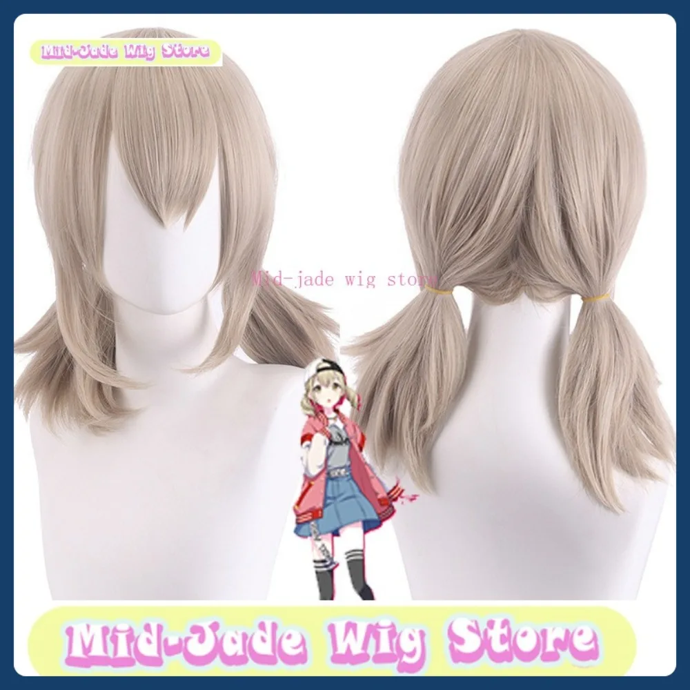 Peruca de jade médio loja xiaodouze xinyu peruca cosplay anime jogos trajes adereços perucas de dramatização