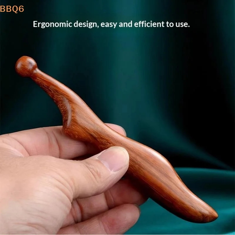 

*Acupressure Tool Sandalwood Meridian Massage Stick For Body Therapy Muscle Relaxation Foot Massager Scraping Gua Sha Self