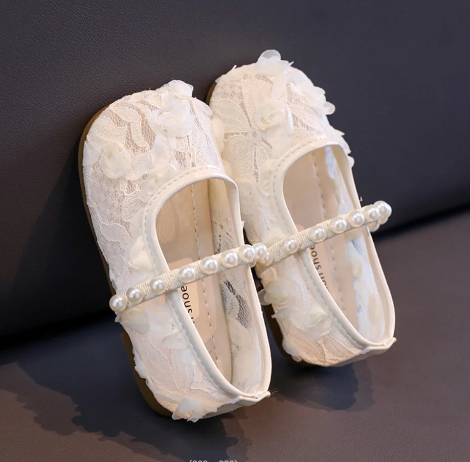 Child Lace Flower Shoe2026 Summer Baby Flat Shoe Anti slip Girl Fashion Dance Shoe Sweet Princess Girl Performance School Sandal - view 5