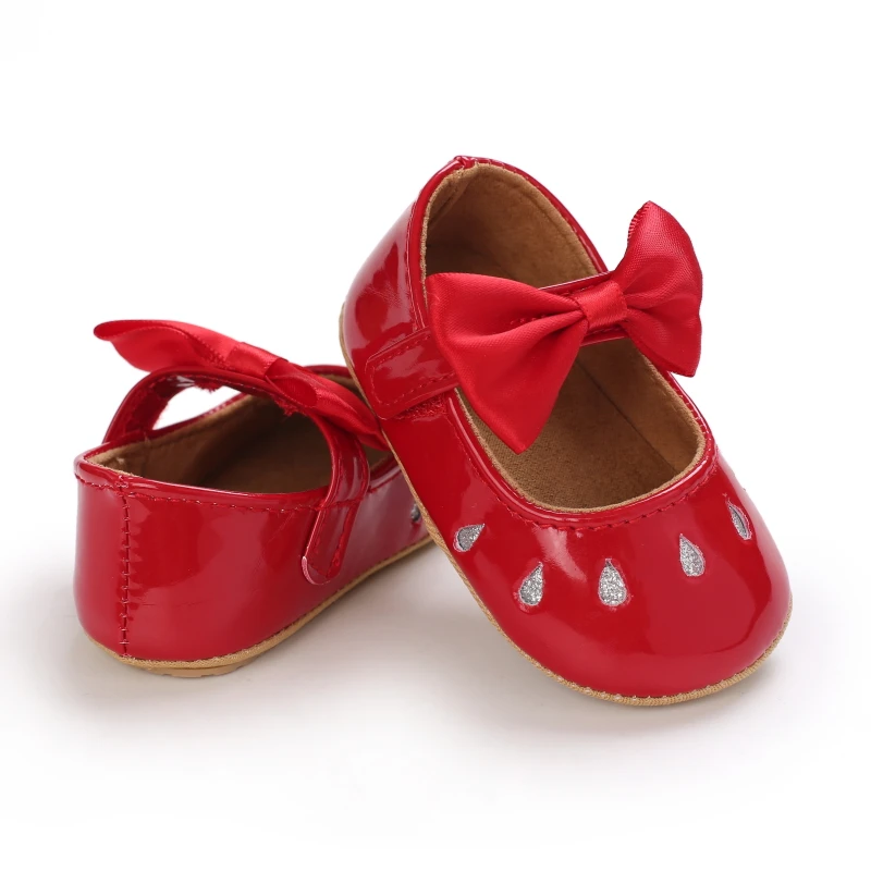 Neue Mode Neugeborenen Rot Baby Schuhe Non-slip Tuch Unten Schuhe Für Mädchen Elegante Und Edle Freizeit Baby Erste wanderschuhe – Detail 6