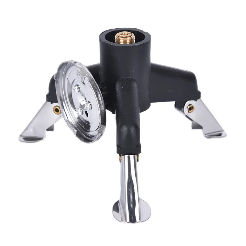 Estufa de lata de combustible de Gas para acampar al aire libre, quemador de tanque, adaptador de trípode, convertidor