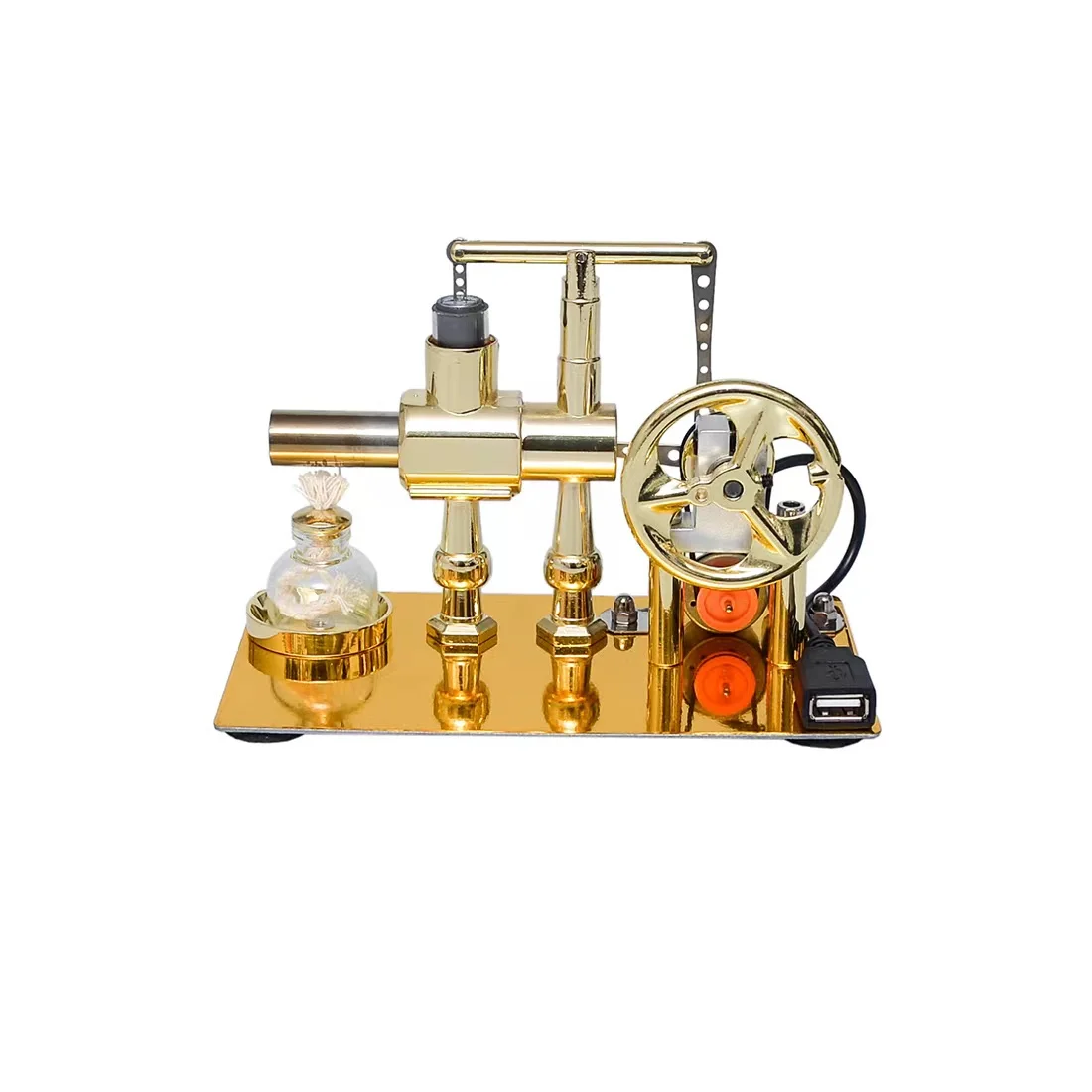 Stirling engine generator steam engine physics experiment science science production invention toy model small