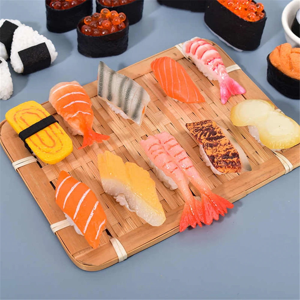 zushi fake food props Kitchen cabinet dining room hall hotel restaurant shop store decoration simulation Artificial sushi