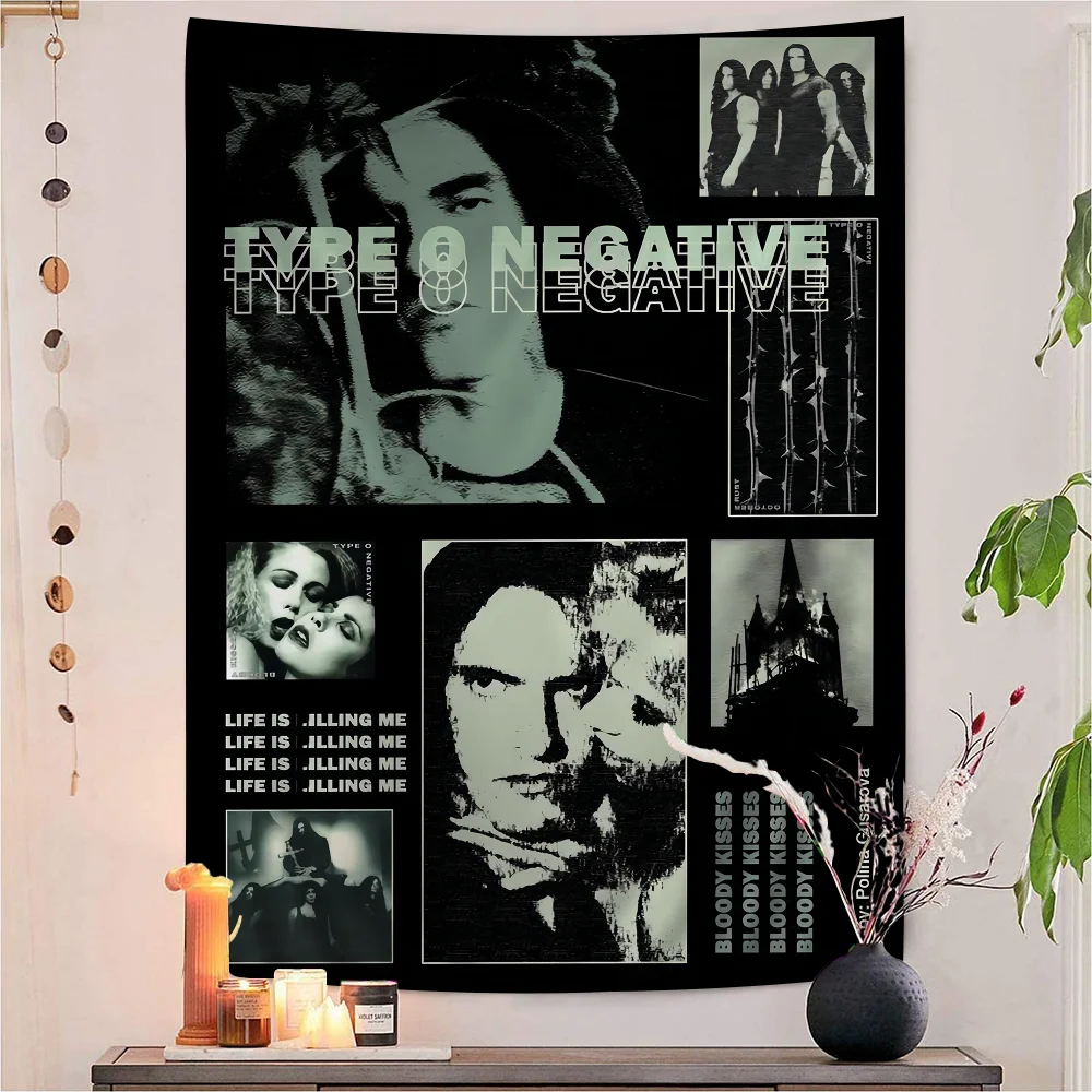 Rock Band Type O Negative Hippie Wall Hanging Tapestries Art Science Fiction Room Home Decor Kawaii Room Decor