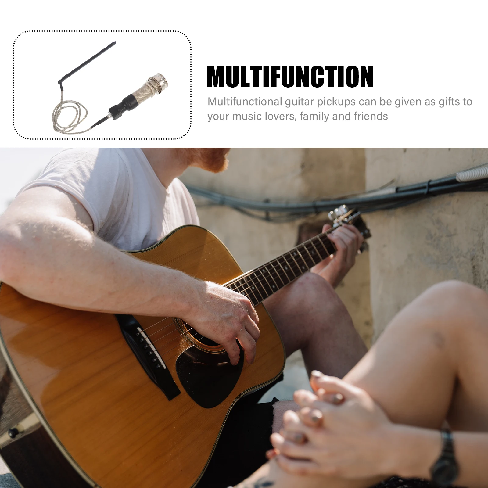 

Guitar Pickups Acoustic Sound Piezo for Small Tool Classical Iron Close Source Uniform