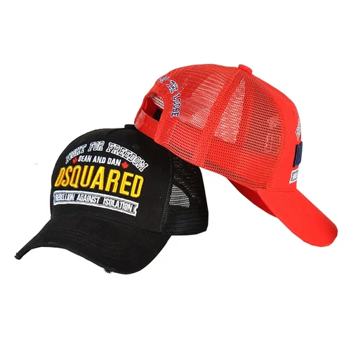 Gran oferta, gorra roja bordada para hombre, sombrero de malla transpirable, gorras de marcas de lujo para hombre, gorra deportiva para exteriores, sombrero de verano para mujer, gorras para hombre