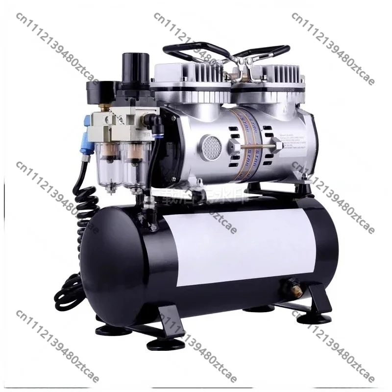 Airbrush Kit with Compressor Portable Air Pump Spray Gun Set with Air Storage Tank for Art Painting