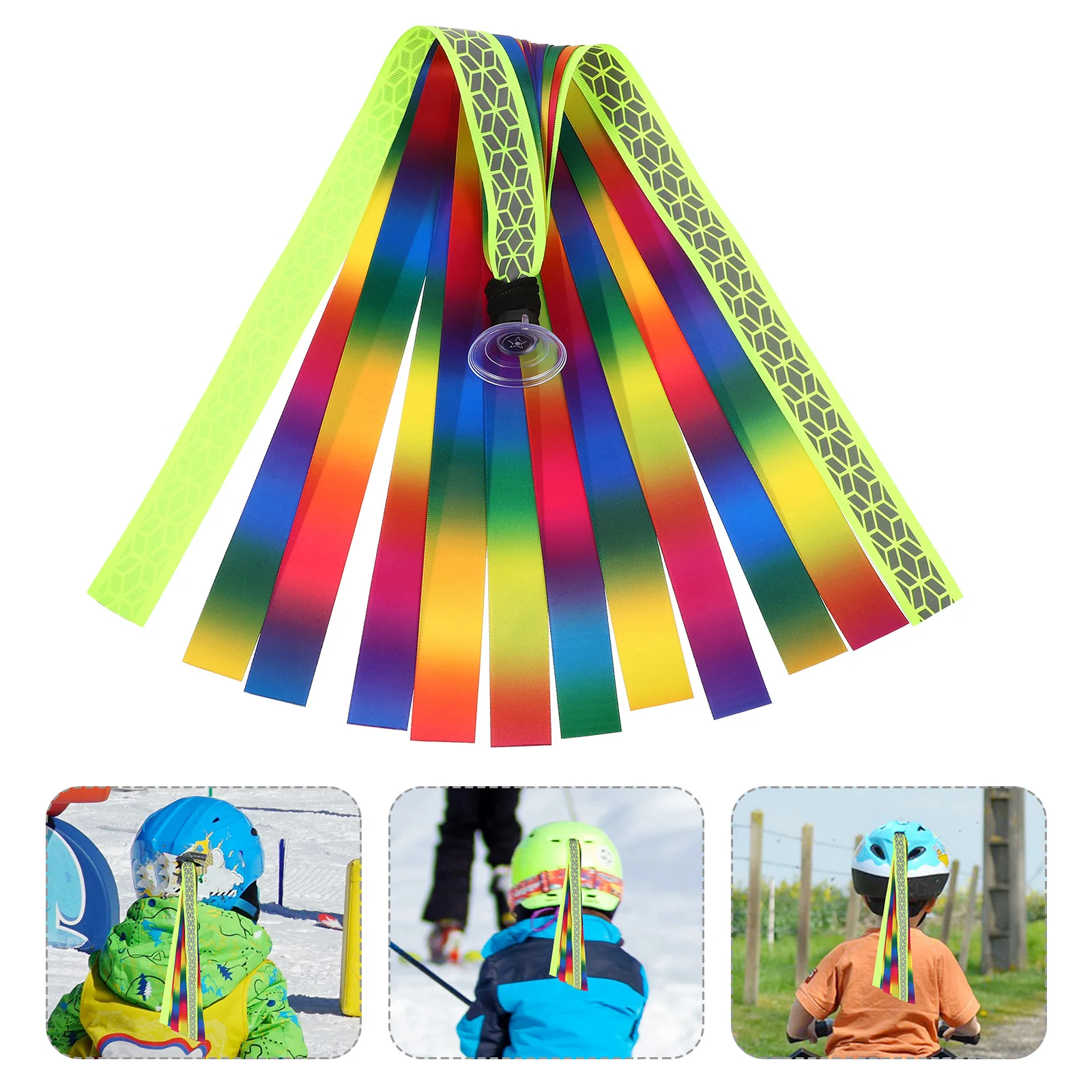

Colorful Streamer Ribbon Durable Wear Resistant Motorcycle Ribbon Decoration Outdoor Riding Accessory