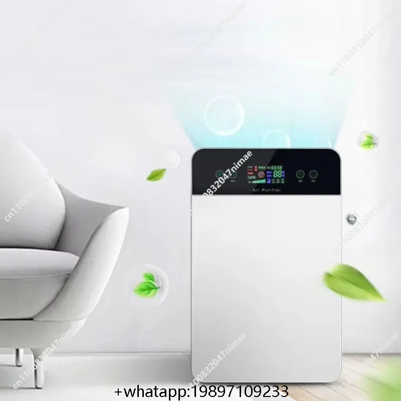 Smart Home Portable Air Purifier OLED Display Real HEPA Filter Removes PM2.5 Smoke Electric Power Source Household Air Purifiers