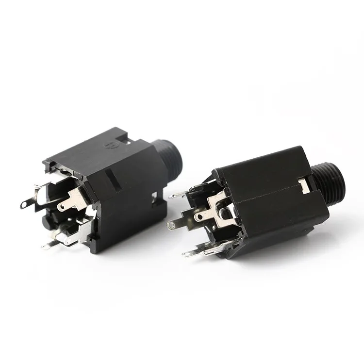 CK630-5p plastic head with screws Audio microphone stereo single/dual channels Audio 6.35 Headphone socket