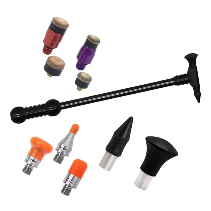31BC Bodywork Finish Tool Set With 9 Replaceable Heads, Long Metal Frame, Shaped Grip, and Targeted Use for Leveling and