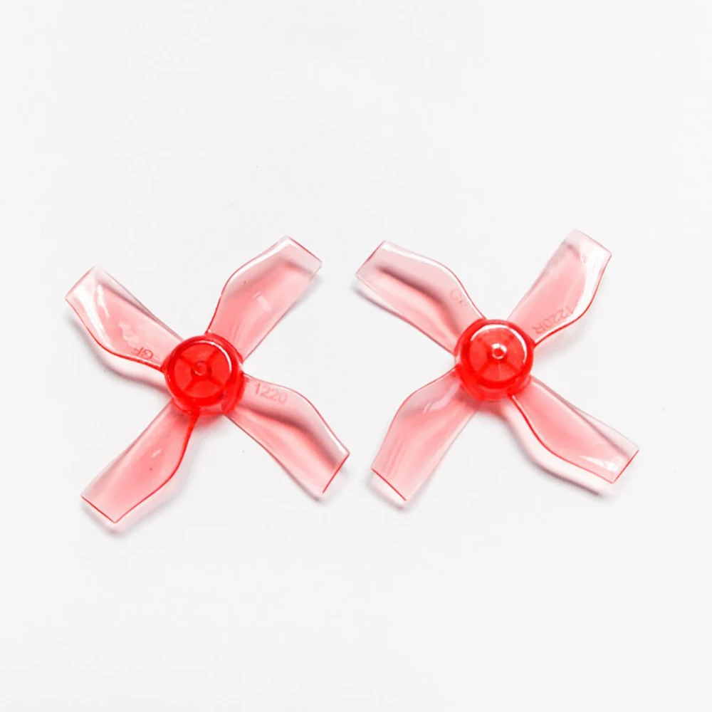 4 Pair GEMFAN 1220 31mm 0.8mm/1mm Hole 4-blade Propeller PC CW CCW Props for 0703-1103 Electric Motors FPV Micro Drone