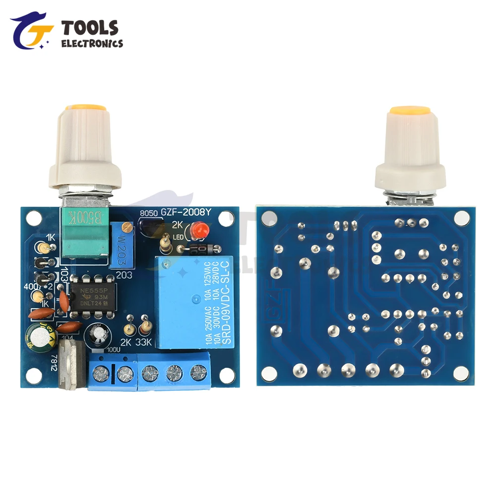 Frequency Adjustable Switch Relay 10A with Motor Forward/Reverse Function Mixed Frequency Strobe Controller for Flasher