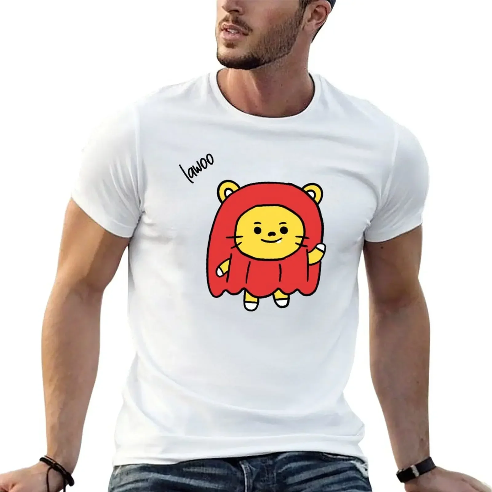 Treasure KPOP doodles - Lawoo T-Shirt anime clothes customs design your own vintage clothes cotton t shirt men