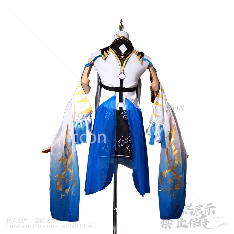 Cartethyia Costume Cosplay Colore Acqua Gioco Anime Sexy Onde Wuthering Abito Fata Lolita Earwear Parrucche Lunghe Copricapi Personalizzato