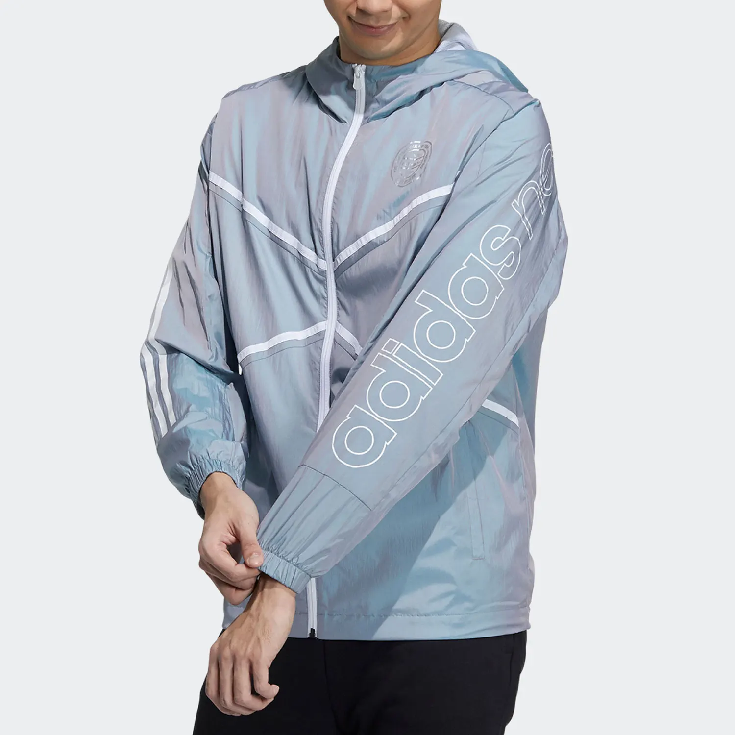 

Мужская летняя новая повседневная куртка Adidas с капюшоном, спортивная одежда GP5717