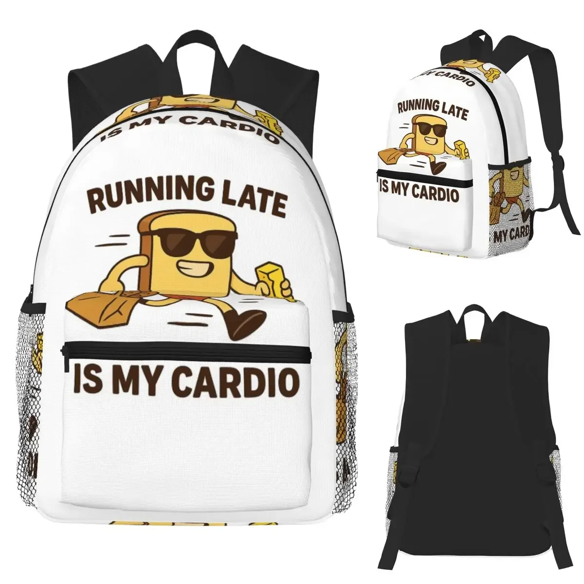 تشغيل أواخر هو بلدي القلب مضحك نخب الكرتون على ظهره Daypack بنين بنات BookBag حقيبة مدرسية حقائب الكتف للرجال والنساء #3