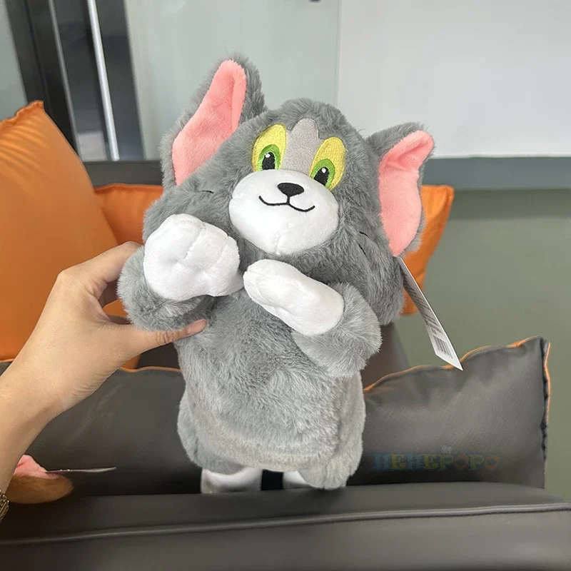 38CM Sleepy Deluxe Edition Tom and Jerry Plush Toy Cartoon Movie Cat Mouse Cute Soft Stuffed Animal Doll Toys for Kids Gift