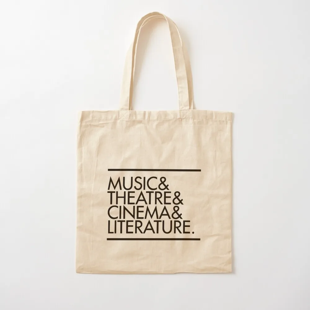 

Music Theatre Cinema Literature Tote Bag shopping trolley bag female bag large tote Canvas Tote