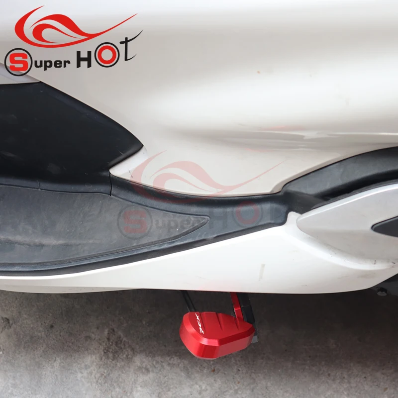 Para honda pcx160 pcx150 pcx125 pcx 160 pcx 150 pcx 125 acessórios da motocicleta suporte lateral ampliar placa kickstand extensão