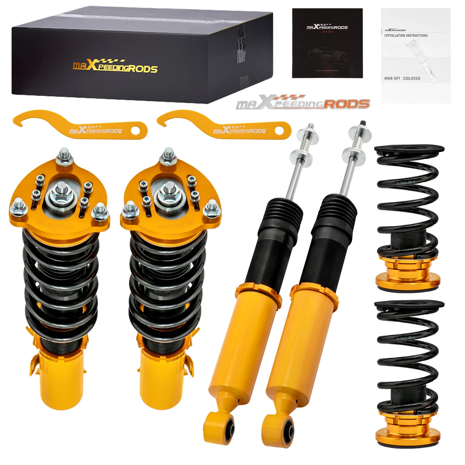 MaXpeedingrods Height Adjustable Coilover Suspension Shocks for Honda Civic & Si VIII 2006-2011