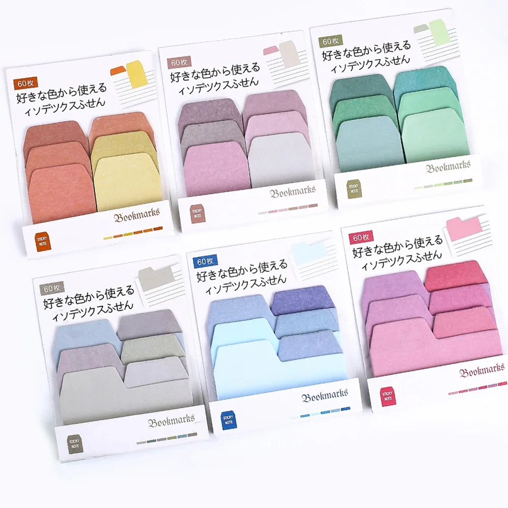 10Set Kawaii Sticky Notes Cute Memo Pad Post Notepad Aesthetic Stationery Check list To Do Tab Shopping Thing Index Book Sticker