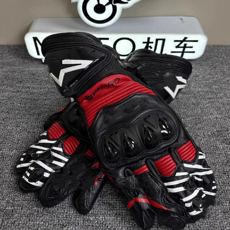 

Hot Sale GP PRO R3 Motorcycle Gloves Leather Guantes Moto Men Racing Gloves Wear-resistant Genuine Motorcross Gloves Four Season